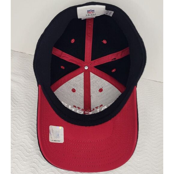 NFL Team Apparel Hat Atlanta Falcons Adult Size Black Fitted Cap Spell Out‎ - Picture 10 of 14